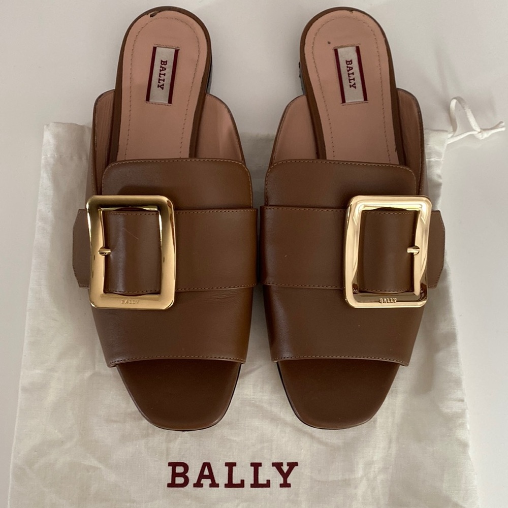 Bally leather mules 37.5